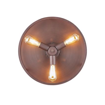 FANAWAY 212925 - Ventilateur de plafond LED CLASSIC 3xE27/4W/230V marron + Télécommande