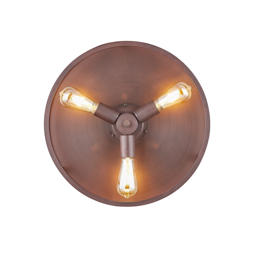 FANAWAY 212925 - Ventilateur de plafond LED CLASSIC 3xE27/4W/230V marron + Télécommande