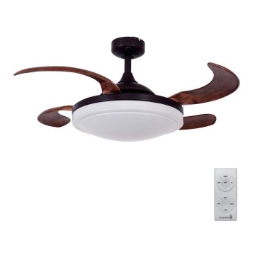 FANAWAY 512120 - Ventilateur de plafond EVORA 2x E27/15W/230V Ø 94 cm + télécommande