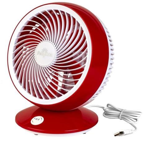 Fantasia 119739 - Ventilateur de table USB rouge