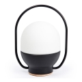 FARO 01016 - Lampe de table à intensité variable TAKE AWAY LED/1,5W/3,7V 2700K 2600 mAh noir
