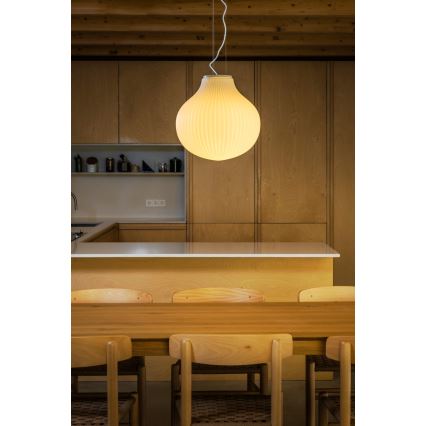 FARO 28301 - Suspension filaire ISABELLE 1xE27/15W/230V d. 40 cm blanc