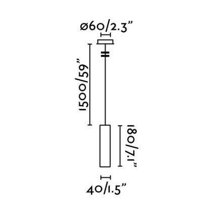 FARO 29894 - Suspension filaire LED ORA LED/4W/230V blanc