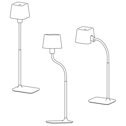 FARO 29927 - Lampadaire LED FLEXI 1xE27/9W/230V vert