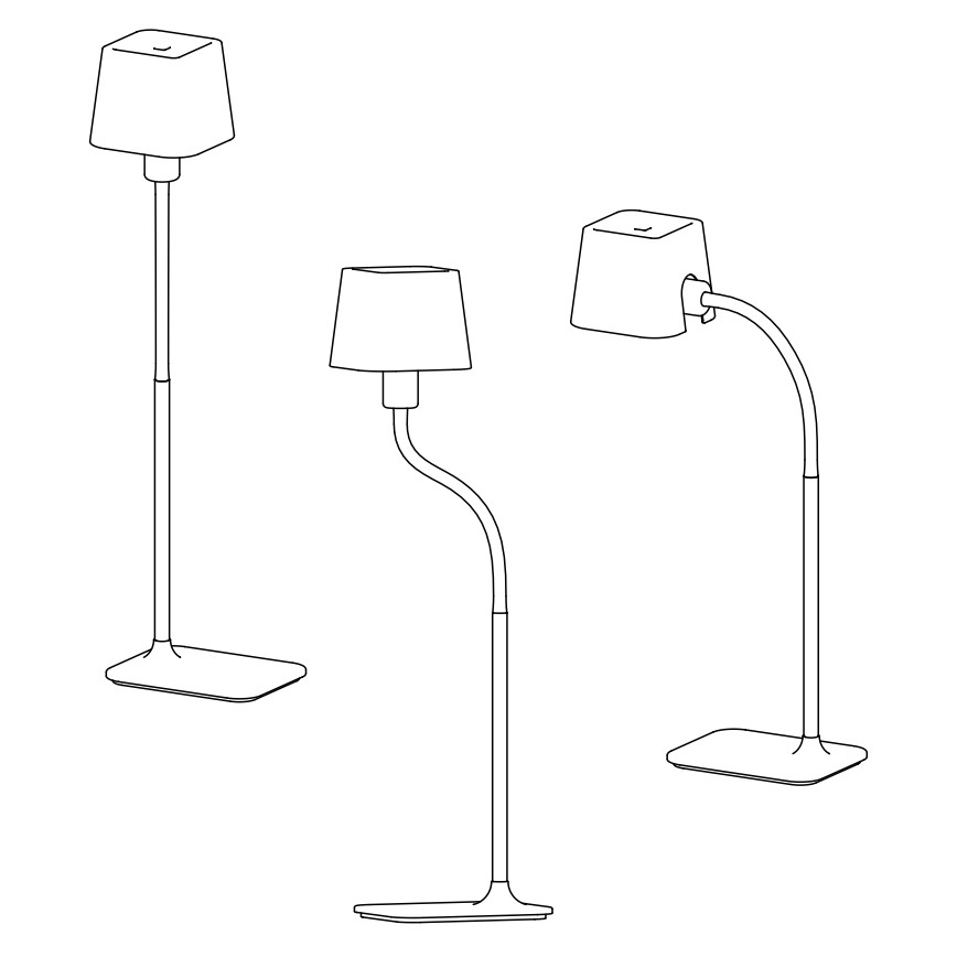FARO 29927 - Lampadaire LED FLEXI 1xE27/9W/230V vert