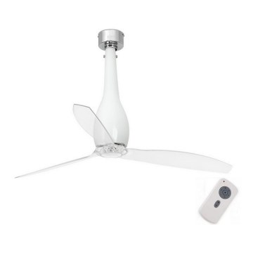 FARO 32000 - Ventilateur de plafond ETERFAN blanc/transparent d. 128 cm + télécommande