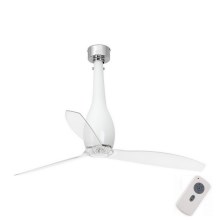 FARO 32000 - Ventilateur de plafond ETERFAN blanc/transparent + télécommande