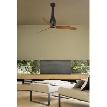 FARO 32004 - Ventilateur de plafond ETERFAN noir/marron d. 128 cm + télécommande