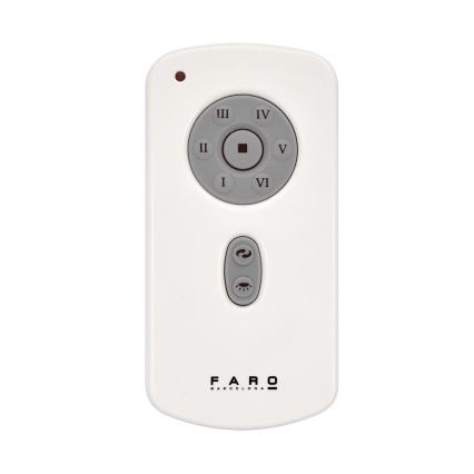 FARO 32026 - Ventilateur de plafond MINI ETERFAN noir/transparent d.128 cm + télécommande