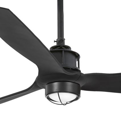 FARO 32100-10 - Ventilateur de plafond JUST FAN LED/17W/230V noir + télécommande