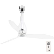 FARO 33381 - Ventilateur de plafond ETERFAN transparent + télécommande