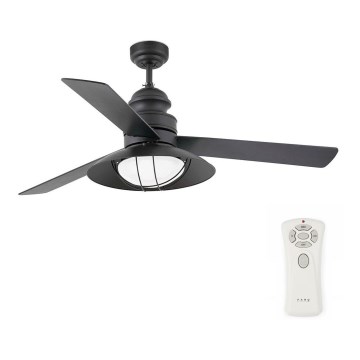 FARO 33396 - Ventilateur de plafond WINCH FAN 2xE27/20W/230V + télécommande