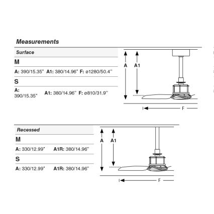 FARO 33398WT - Ventilateur de plafond JUST FAN M Ø 128 cm marron/laiton Wi‑Fi Tuya + télécommande