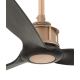 FARO 33418 - Ventilateur de plafond JUST FAN noir/cuivre + télécommande