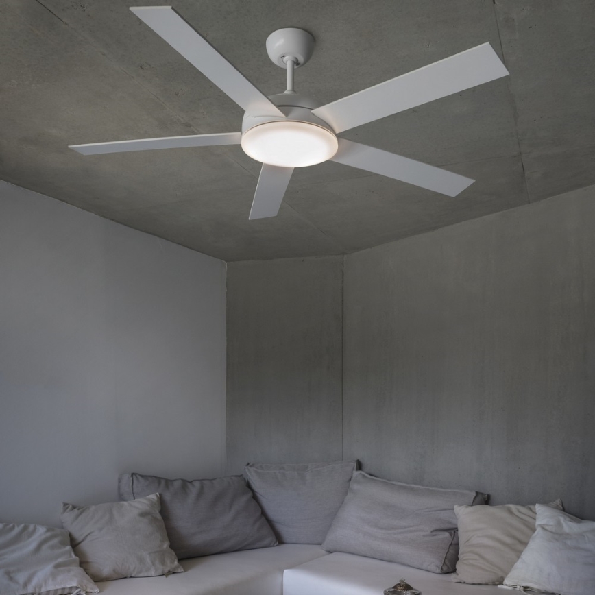 FARO 33420 - Ventilateur de plafond NOVA blanc/marron