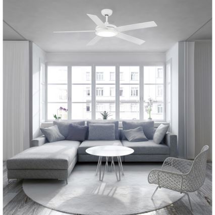 FARO 33420 - Ventilateur de plafond NOVA blanc/marron