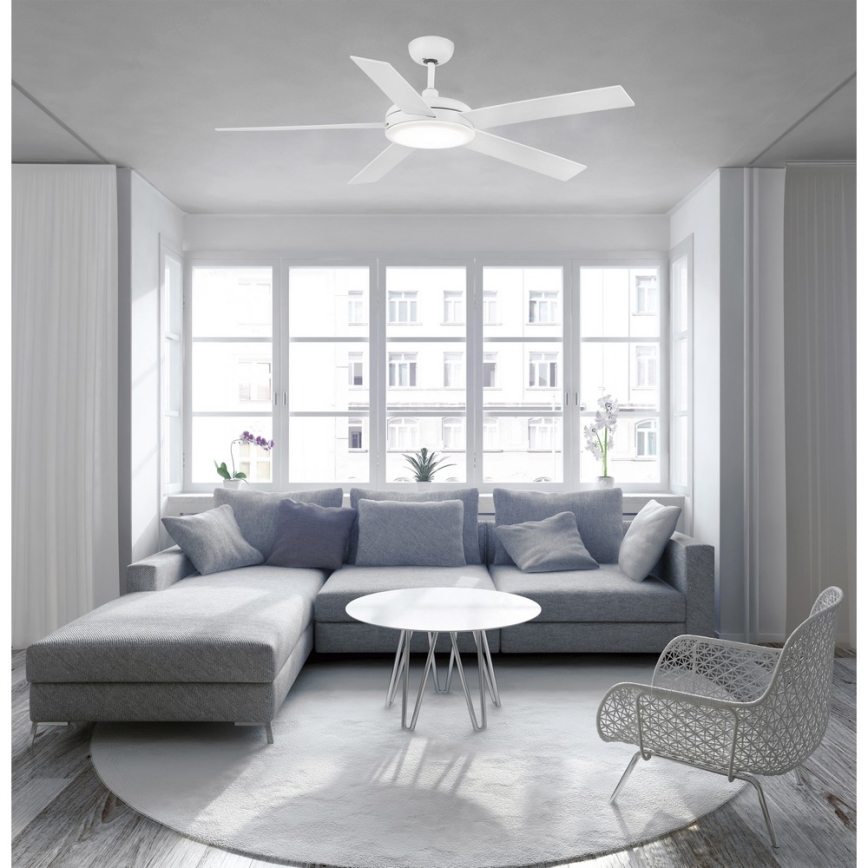 FARO 33420 - Ventilateur de plafond NOVA blanc/marron