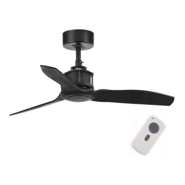 FARO 33424 - Ventilateur de plafond JUST FAN noir d. 81 cm + télécommande