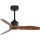 FARO 33425WT - Ventilateur de plafond JUST FAN S Ø 81 cm marron/noir Wi-Fi Tuya + télécommande