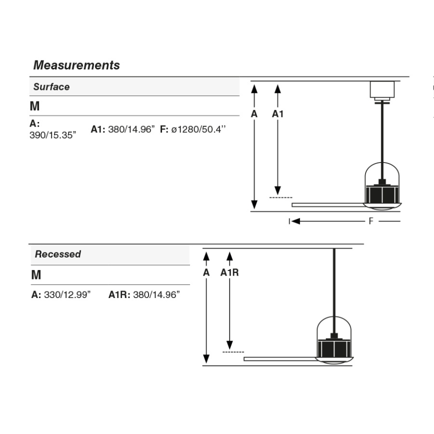 FARO 33436 - Ventilateur de plafond WEAVER M Ø 128 cm, laiton/noir + télécommande