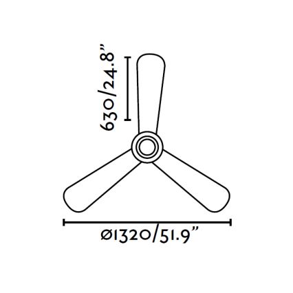 FARO 33472 - Ventilateur de plafond NIAS