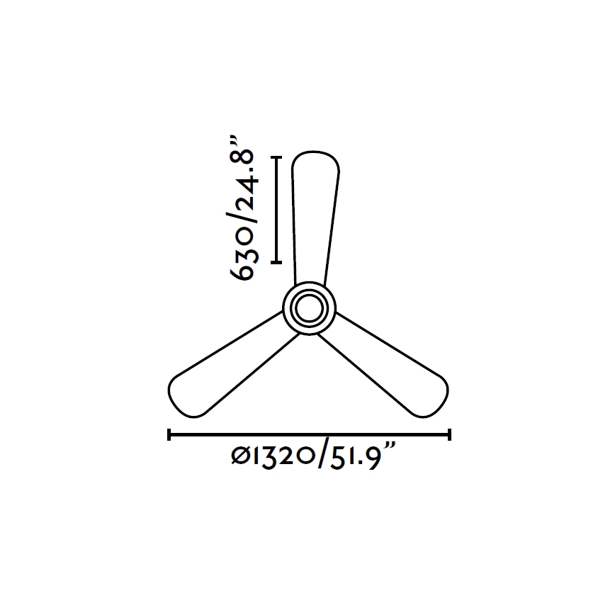 FARO 33472 - Ventilateur de plafond NIAS