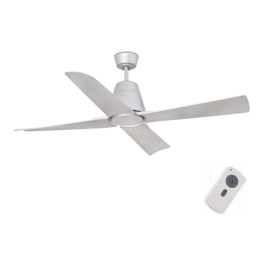 FARO 33489 - Ventilateur de plafond TYPHOON IP44 gris d. 130 cm + télécommande