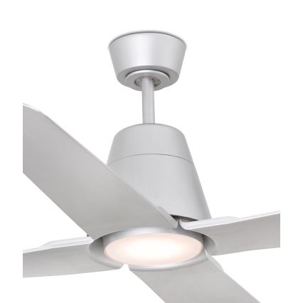 FARO 33489 - Ventilateur de plafond TYPHOON IP44 gris d. 130 cm + télécommande