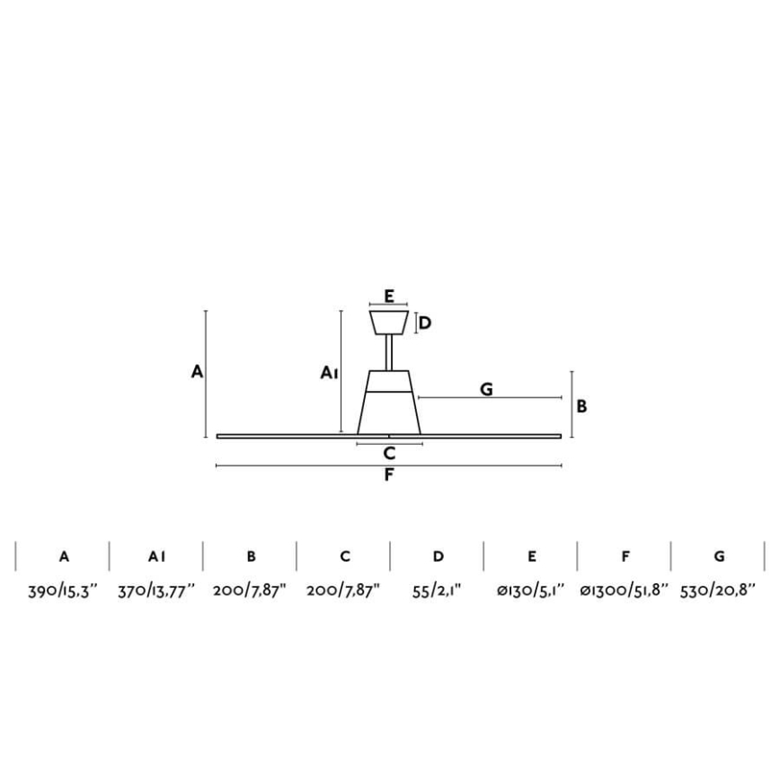 FARO 33489 - Ventilateur de plafond TYPHOON IP44 gris d. 130 cm + télécommande