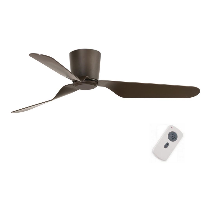 FARO 33492 - Ventilateur de plafond PEMBA marron + télécommande