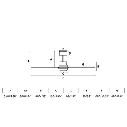 FARO 33509 - Ventilateur de plafond MINI LANTAU chrome/pin