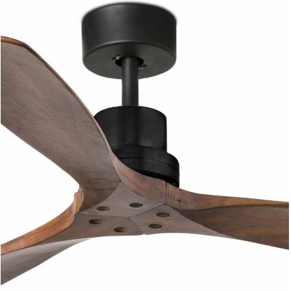 FARO 33516DC - Ventilateur de plafond LANTAU noir/marron d. 132 cm + télécommande