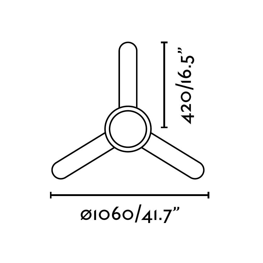 FARO 33600 - Ventilateur de plafond FEROE 2xE14/40W/230V