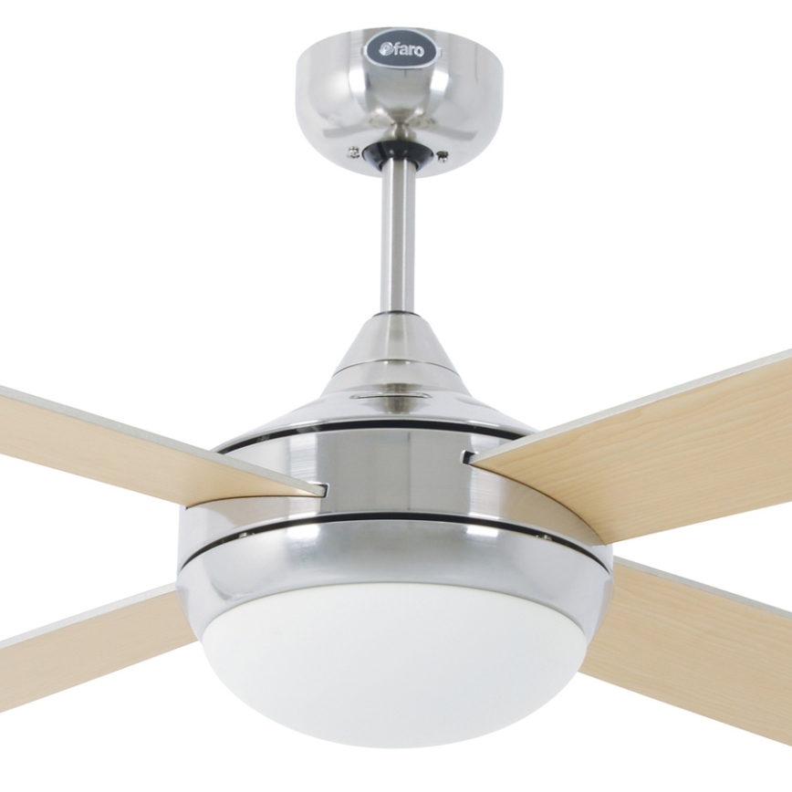 FARO 33701 - Ventilateur de plafond ICARIA avec télécommande 2xE27/20W/230V gris