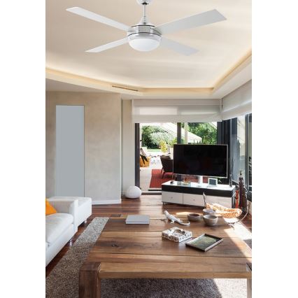 FARO 33701 - Ventilateur de plafond ICARIA avec télécommande 2xE27/20W/230V gris