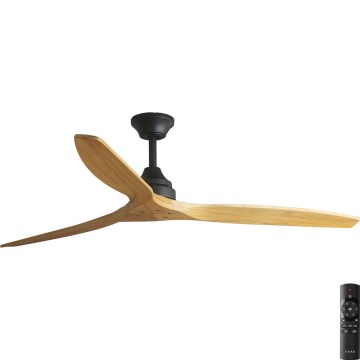 FARO 33718DC- Ventilateur de plafond ALO L bois/noir d. 152 cm + télécommande