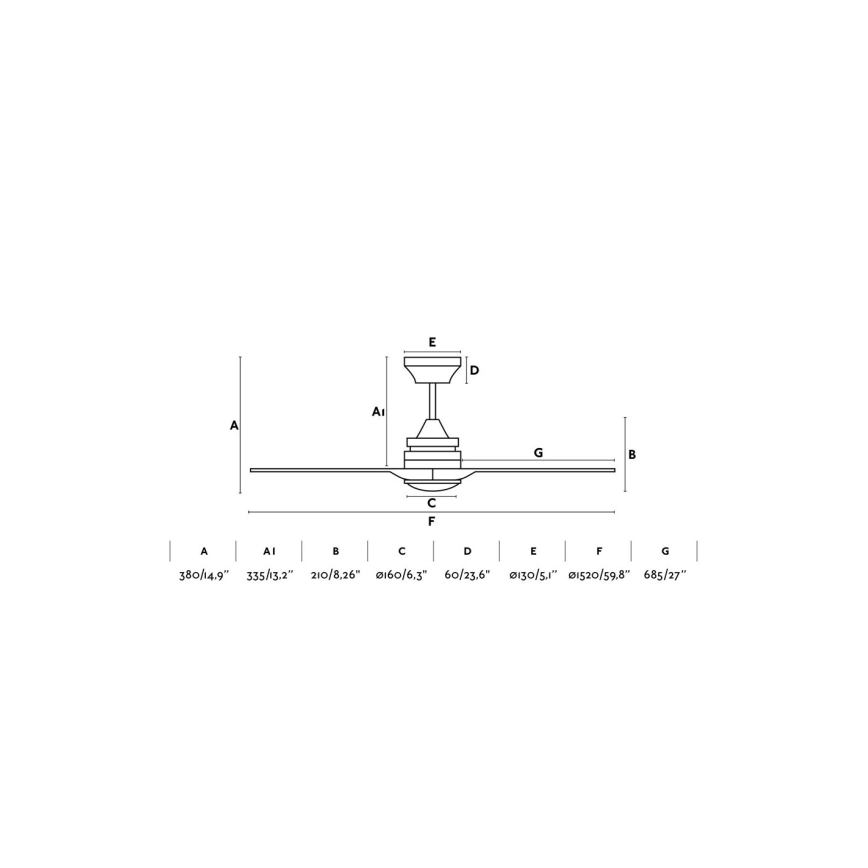 FARO 33719 - Ventilateur de plafond LED ALO LED/17W/230V