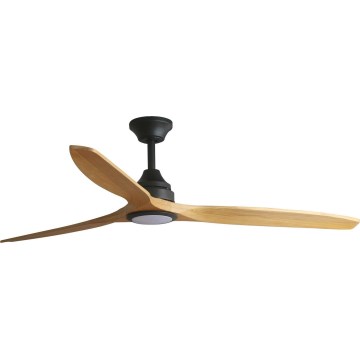 FARO 33719DCT - Ventilateur de plafond LED dimmable ALO LED/20W/230V 2700/4000/6500K brun/noir Ø 152 cm Wi-Fi Tuya + télécommande