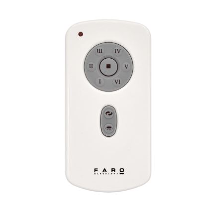 FARO 33722 - Ventilateur de plafond NU LED/18W/230V blanc d. 132 cm + télécommande