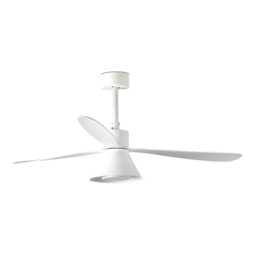 FARO 33760WT-22 - Ventilateur de plafond à intensité variable AMELIA L CONE LED/20W/230V 2700/3500/5000K blanc d. 132 cm Wi-Fi Tuya + Télécommande