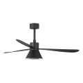 FARO 33761WT-23 - Ventilateur de plafond LED dimmable AMELIA L CONE LED/20W/230V 2700/3500/5000K noir Ø 132 cm Wi-Fi Tuya + télécommande