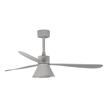 FARO 33762WT-24 - Ventilateur de plafond LED dimmable AMELIA L CONE LED/20W/230V 2700/3500/5000K gris diam. 132 cm Wi-Fi Tuya + télécommande