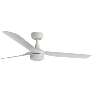 FARO 33814WT-20 - Ventilateur de plafond LED dimmable PUNT M LED/18W/230V 2700/3000/4000K blanc Ø 132 cm Wi-Fi Tuya + télécommande