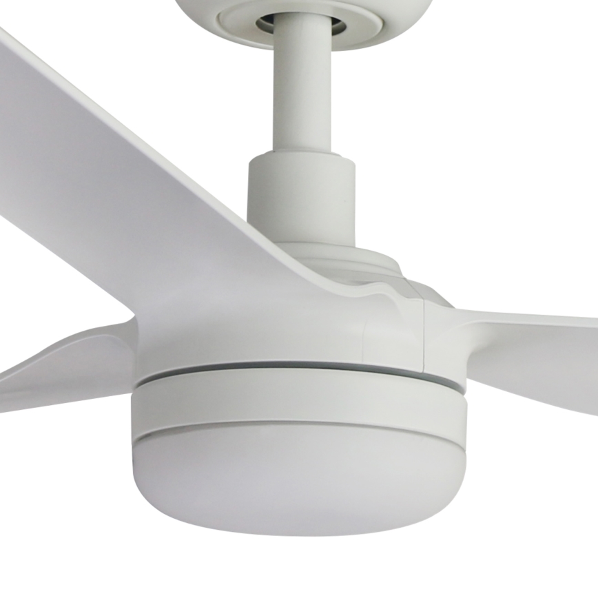 FARO 33814WT-20 - Ventilateur de plafond LED dimmable PUNT M LED/18W/230V 2700/3000/4000K blanc Ø 132 cm Wi-Fi Tuya + télécommande