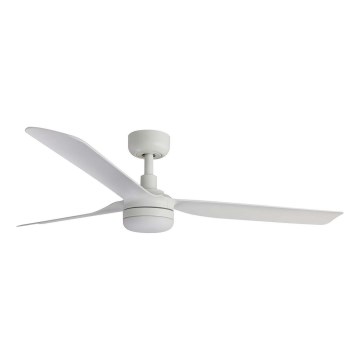 FARO 33814WT1S - Ventilateur de plafond LED dimmable PUNT M LED/18W/230V 2700/3000/4000K Ø 132 cm blanc Wi-Fi Tuya + télécommande