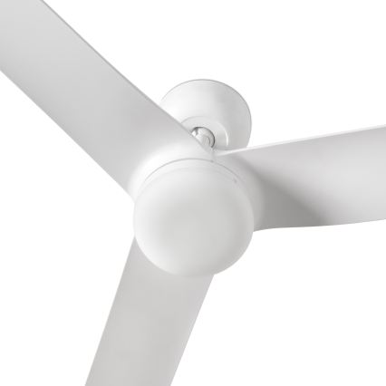 FARO 33814WT1S - Ventilateur de plafond LED dimmable PUNT M LED/18W/230V 2700/3000/4000K Ø 132 cm blanc Wi-Fi Tuya + télécommande