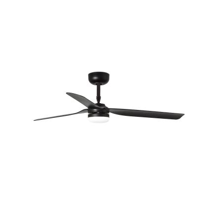 FARO 33815WT-21 - Ventilateur de plafond LED dimmable PUNT M LED/18W/230V 2700/3000/4000K noir Ø 132 cm Wi-Fi Tuya + télécommande