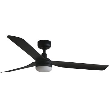 FARO 33815WT-21 - Ventilateur de plafond LED dimmable PUNT M LED/18W/230V 2700/3000/4000K noir Ø 132 cm Wi-Fi Tuya + télécommande