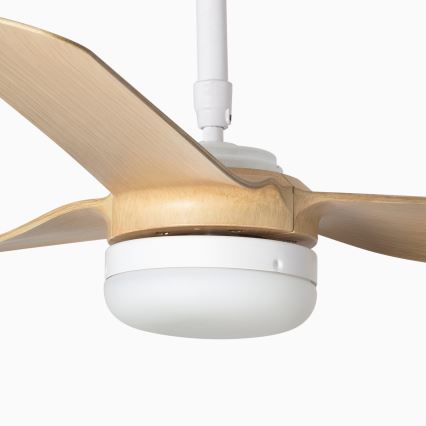FARO 33816-20 - Ventilateur de plafond LED PUNT LED/18W/230V Wi-Fi beige/blanc + télécommande