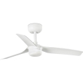FARO 33820WT-1TW - Ventilateur de plafond MINI PUNT S à intensité variable, LED 10W, 230V, 2700/3000/4000K, blanc, Ø 90 cm, Wi-Fi Tuya + télécommande